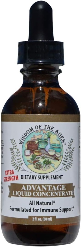 Advantage Vedelik Kontsentraat Natural Immune Support koos võimsusega Greipfruit Seed Extract, Roheline Tee ja Jasmine Tee (2 fl oz)