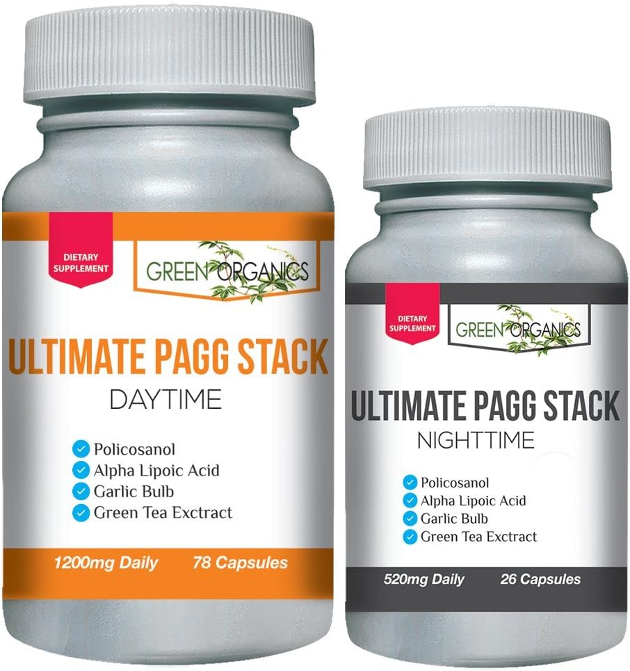 Ultimate PAGG StackTM 4 Hour Body by Tim Ferriss - Policosanol, Alpha Lipoic Acid, Green Tee Flavonols, Küüslaugu ekstrakt
