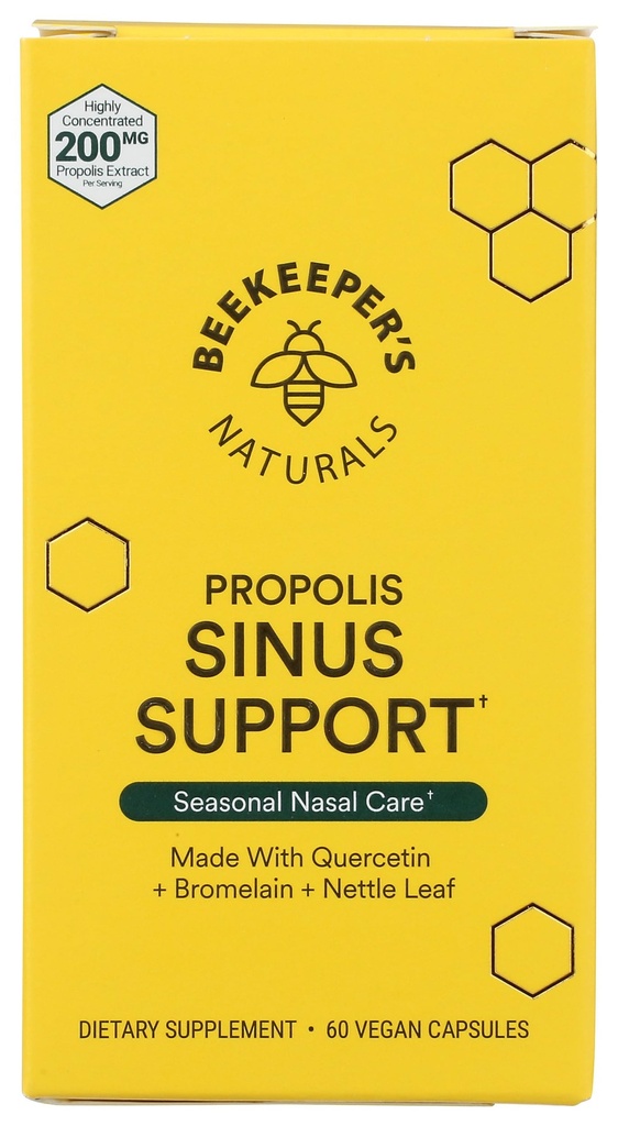 Mesinikud Looduslikud Propolis Sinus Toetus, 60 Ct