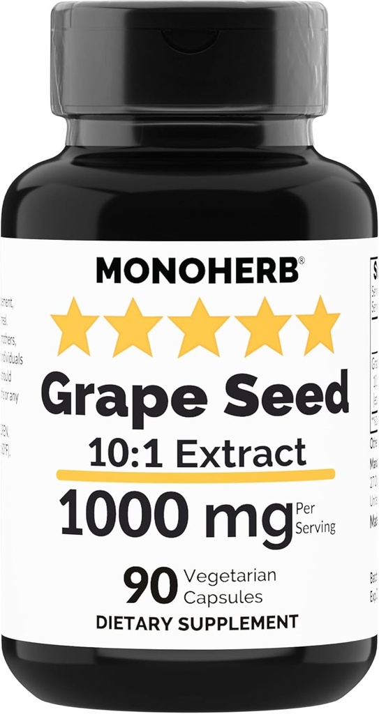 MONOHERB Viinamarjaseemne ekstrakt 1000 mg - 90 taimekapslit
