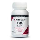 Kirkman TMG 500 mg - hüpoallergeenne - 120 taimetoitlast kapslit - trimetüülglütsiin - gluteenivaba - kaseiinivaba