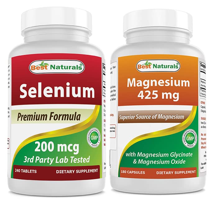 Seleen 200 mikrogrammi ja magneesiumglütsinaat 425 mg