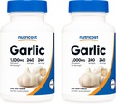 Nutricost küüslauk 1000mg, 240 Softgels (2 pudelit) - tellimusteta, Premium gluteeni tasuta lisand