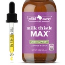 Wild Acre Piimaohakas koertele - Max Tugevus Maksatoetus, Puhasta & Detox - Looduslik peekonimaitse - Lihtsalt lisa toidule - Picky Pup Heaks kiidetud, 2 oz (60 ml)