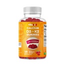 D3-vitamiin + K2-kummid - luude ja südame tervise tugi - 180 pektiinipõhist vegankummiat