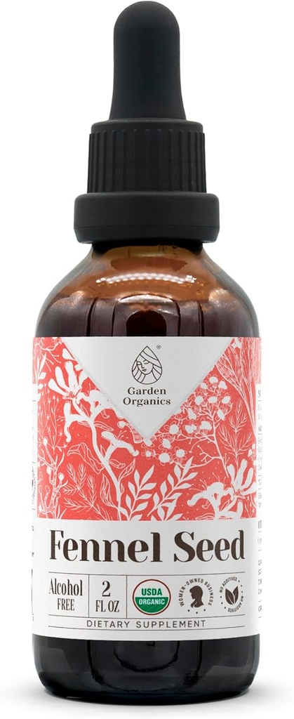 Apteegitilliseemned USDA orgaaniline alkoholivaba ekstrakt | Toidulisand, suure tugevusega tinktuur | looduslik sertifitseeritud orgaaniline apteegitill (Foeniculum vulgare) Kuivatatud Seemne 2oz