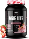 REDCON1 MRE Lite Whole Food Protein Powder, Strawberry Shortcake - Low Carb & Whey Free Meal Asendamine loomsete valkude segudega - lihtne seedida MCT õlidega valmistatud toidulisand (30 serveerimist)