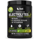 Zeal Naturals Electrolyte Powder Recovery Drink (90 Servings | Sidruni lubi) w 0 Sugar +BCAAs + B-vitamiinid Elektrolüütlisand w kaaliumtsink & magneesium hüdreerimiseks - Ketoelektrolüüdid