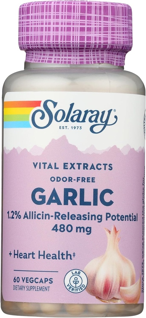 SOLARAY küüslaugu täiendus, 500mg | 60 Count
