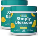 Lihtsalt Blossom Nutrition Daily Greens & Superfood Powder + kollageen + probiootikumid naiste seedetrakti tervise ja puhituse leevendamiseks. Aidake oma tervist õitseda - 2 kuu pakkumine - Mango