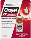 Orajel 2X Ravimhambavalu ja suuhaavandid Vedel , 0, 45 fl oz