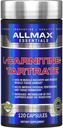 ALLMAX Nutrition L- Karnitiin + Tartraat, 120 kapslit