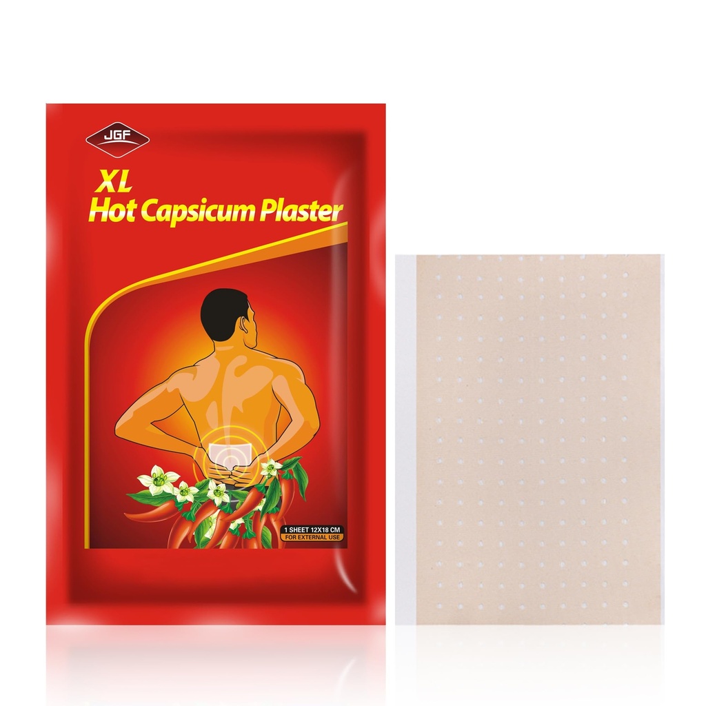 10 Krahv Kapsaiditsiini Patches, 4,72" x7.08 "Kuum Capsicum Patch"
