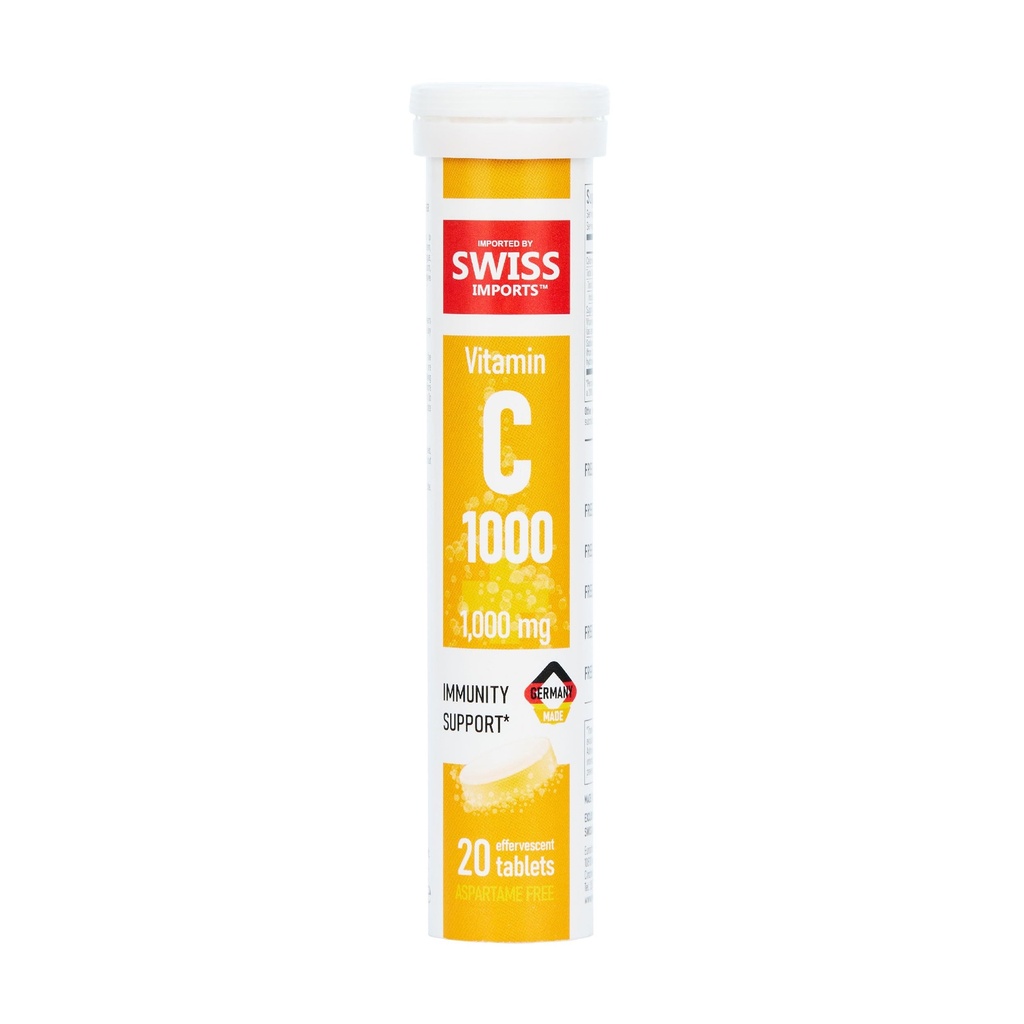 Effervescent C-vitamiin 1000mg toidulisand, 20 tabletti