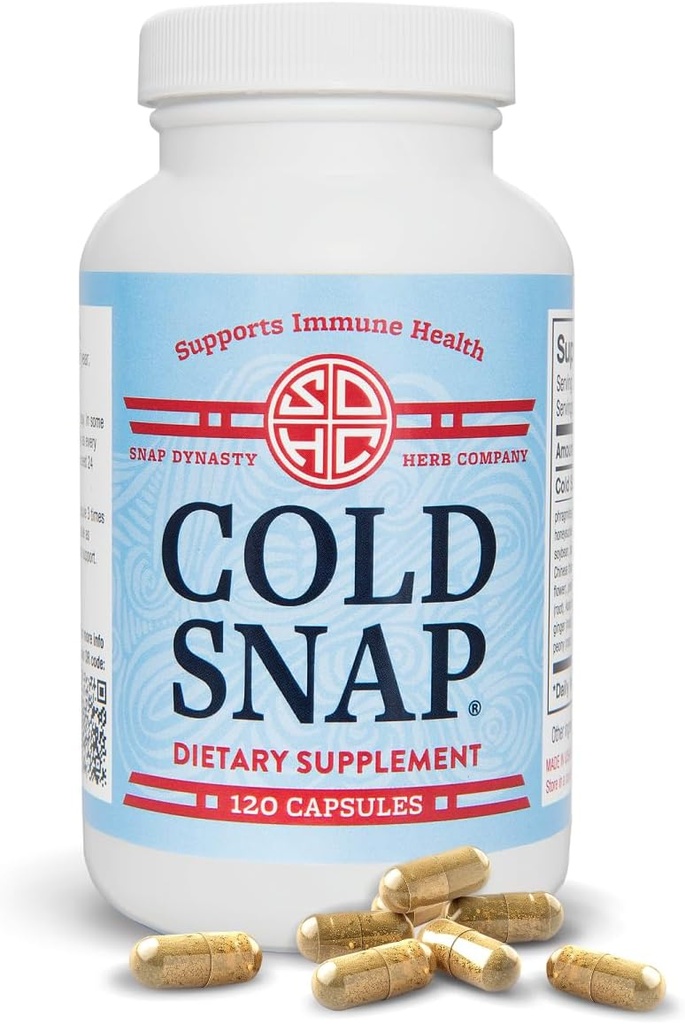 Snap Dünastia Külm Snap - 120ct Kapslid, Pakend 1 - Taimne Põhjalik Immuuntervise Toetus Kõigile Vanustele, Kiired Toidulisandid Külma ja Gripi Toetamiseks, Vastunäidustused puuduvad