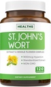 St John's Wort kapslid - Võimas ja võimas Saint John's Wort Extract & Whole Herb Complex standardiseeritud 900mcg Hypericin tasakaalustamiseks Daily Mood Support - Vegan Non-GMO & Lab Verified (120 Caps)