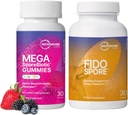Microbiome Labs Kids & Pet Probiootiline Bundle - MegaSporeBiotic lastele + FidoSpore Spore-põhised probiootikumid koertele ja kassidele