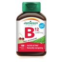 Jamieson Vitamiin B12 Metüülkobalamiin Kiiresti lahustuv Sublingvaalne tablett, 1000 mikrogrammi, 100 keelealust tabletti
