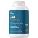 Dr Tobias AKG täiendus 1000mg per Serving, biosaadav alfaketoglutaarhape, toetab rakuenergiat ja lämmastikoksiidi voolu, vegan, gluteenivaba, mitte-GMO, 180 kapslit, 90 serveerimist