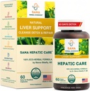 Aktiivne maksapuhastus ja detox - 1800 mg taimset valemit orgaanilise piimaohaka, kurkumi ja Dandelioni juurega - toetab rasvase maksa parandamist ja igapäevast maksa tervist - Sana Herbal