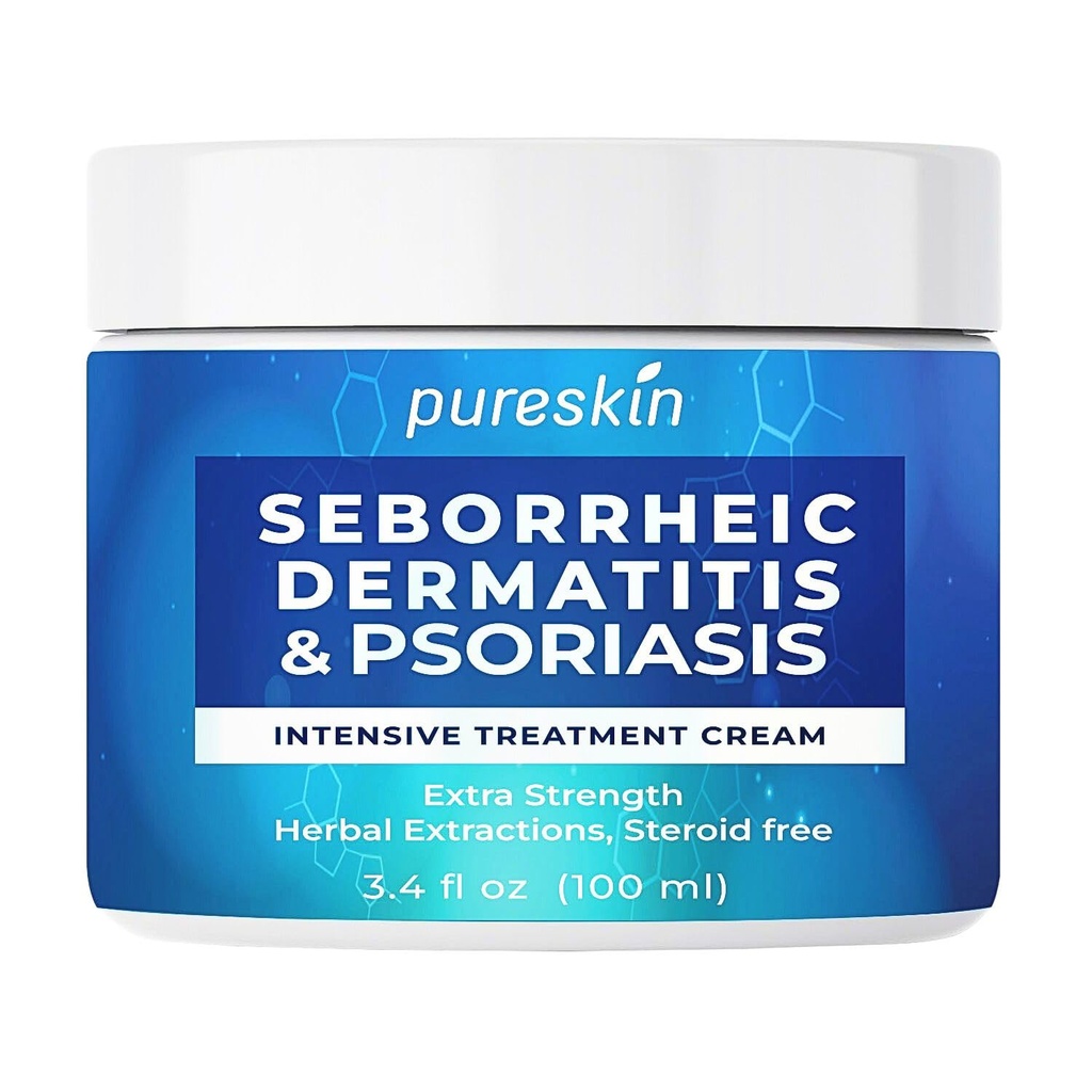 Seborröa dermatiit Psoriaas Kreem: seentevastane ravi - traditsiooniline taimne infundeerimine - leevendus ärritatud peanaha nahale - steroidide vaba kestvus Tulemus 3.4 Oz
