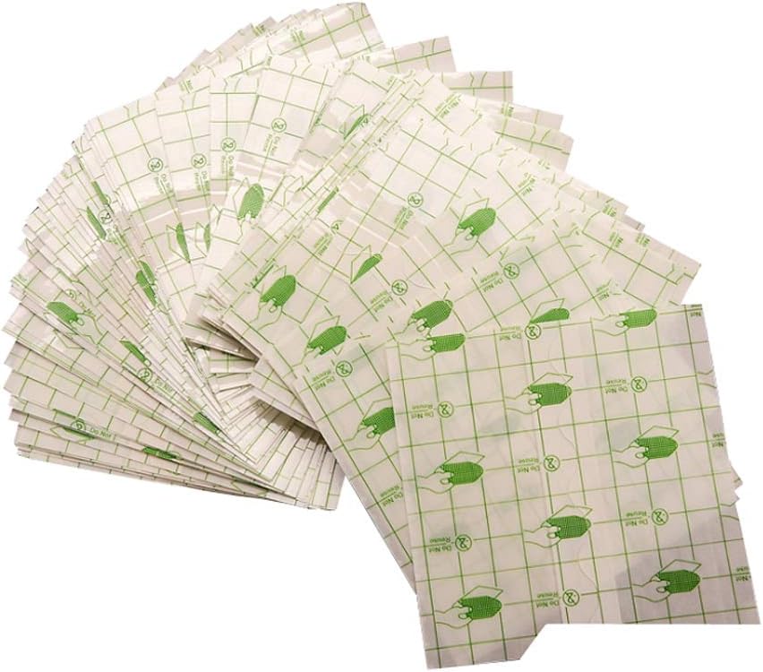 100 tk veekindel läbipaistev Stretch Adhesive Bandage Roll: läbipaistev kile Kleit Teine naha tervendamine Kaitsev Selge liimiribad Tätoveeringud Tooted (2,8 * 3,1 tolli)