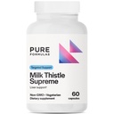 PureFormulas Piimaohakas Ülem 250 mg - Maksa tervis ja antioksüdantide tugi - Mitte-GMO taimetoitlased kapslid - 60 loend