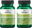 Swanson Probiootikum-4 3 miljardit Cfu 60 Veg Caps (2 Pack)