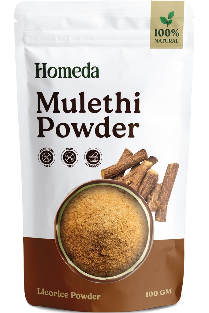 Orgaanilise lagritsa juurepulber (3,5 oz - 100 g), Mulethi pulber orgaaniline näole, puhas lagritsa juure ekstrakt nahale, Regaliz Raiz Organico kuivatatud lagritsa juured Herb, Extracto De Regalis 0,2 lb