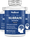 NuBrain - Advanced Brain Booster - Parandage mälu, keskendumist ja selgust B6-vitamiini, Ginkgo Biloba, Bacopa Monnieri & More - Aju täiendus meestele ja naistele - 3 Pack | 3 kuud pakkumine