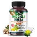 Rhodiola Rosea täiendus, mis on rikastatud ashwagandha, magneesiumi, L-Theanine'i, naistepuna, sidrunipalsami - meeleolu, une kvaliteedi ja vaimse fookusega | 150 kapslit