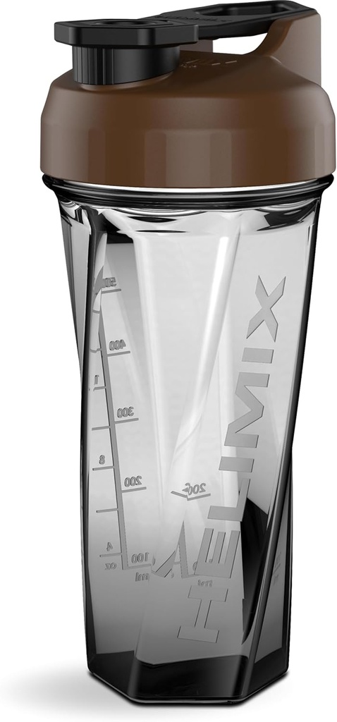 HELIMIX 2.0 Vortex Blender Shaker Bottle hoiab kuni 28oz | Segamiskuuli ega viskit | USA Made | Portable Pre Workout Whey Protein Drink Shaker Cup | Segab kokteile Smoothies Shakes | Top Rack Safe