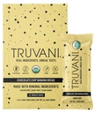 Truvani taimepõhised snack baarid | Šokolaadikoogi banaan leib 12 pakend | 5g valk | USDA orgaaniline ja vegan | Ainus baar | Piima-, soja- ja gluteenivaba | Individuaalselt pakendatud