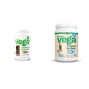 Vega valk ja rohelised valgupulber, šokolaadi ja originaalvalgu pulber, kreamy Vanilla taimepõhine valgujoogisegu vee, piima ja smuutide jaoks, 32,5 oz