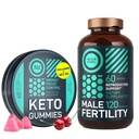 Metsik KÜTUS Meeste viljakuse täiendus ja Keto Gummies Tervise- ja Energiapakett