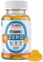 Yum-Vs - nullsuhkru C-vitamiini kummid täiskasvanutele ja lastele - 250 mg VIT C Immuunsüsteemi tugikummi vitamiinid - suhkruvaba näritav C-vitamiini kummy lisand - kõrge potentsiga taimetoitlane C-vitamiini võimendus (60)