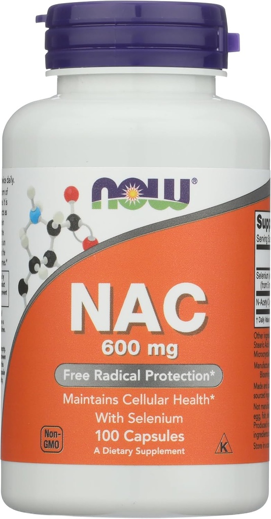 Nüüd Foods Nacacetyl Cysteine 600mg kapslid, 100 CT