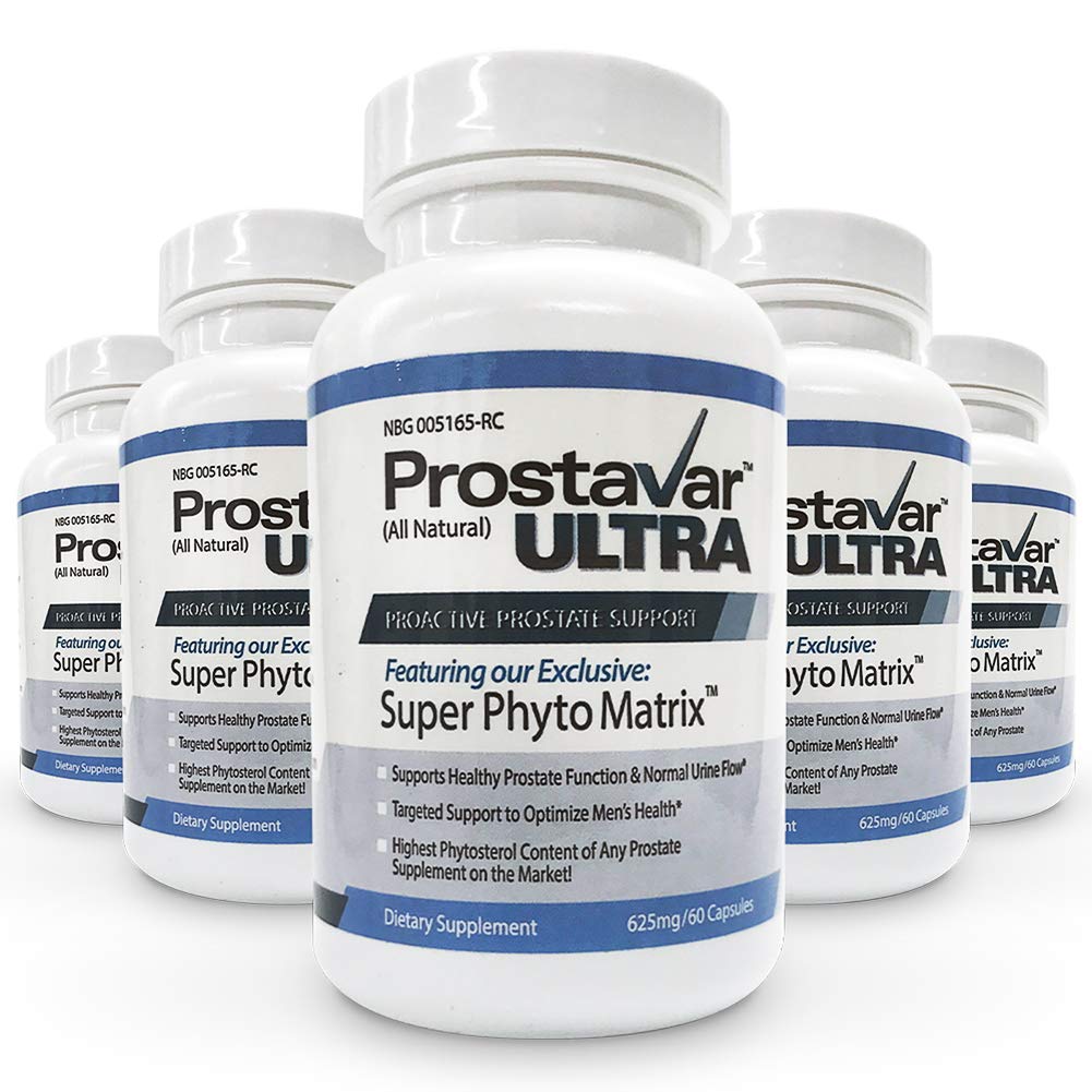 5 pudelit uut täiustatud originaal prostavar Ultra eesnäärme tugi 600mg 90% beeta-sitosterool ja viinamarjaseemne ekstrakt