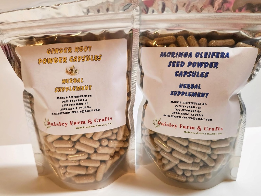 Ingveri juur Moringa Leaf ja seemnekapsli väärtuspakendid (ingveri juur + Moringa Seed) - taimsed toidulisandid