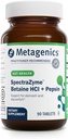 Metagenics SpectraZyme Betaine HCI + Pepsin - Supports Stomach Health & Aids in Digestion* - with Betaine HCl & Pepsin - Proteolytic Digestive Enzyme* - Non-GMO - 45 Servings - 90 Tablets