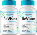 IDEALNE TULEMUS (2 pakendit) Revision Eye Supplement Pills Advanced Vision 2.0 Eye Care Complex Vitamiinikapslid Pro (120 kapslit)