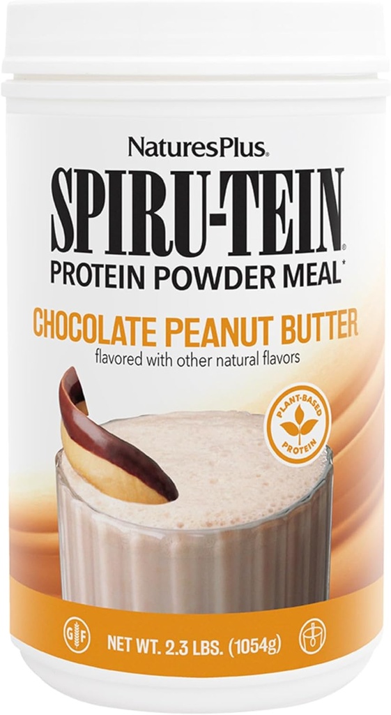 NaturesPlus SPIRU-TEIN, šokolaad maapähklivõi - 2,3 naela, pakend 2 - taimepõhine valgupulber - taimetoitlane, gluteenivaba - 68 kogu serveerimine