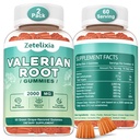 2 Pack Organic Valerian Juur Gummies, Natural Calm, mis aitab lõõgastuda, Taimne täiendus Mood Support, Melatoniini Vaba, Mitte-GMO, Gluteeni Vaba, Vegan, Roheline Viinamarjamaitse, 120 Count