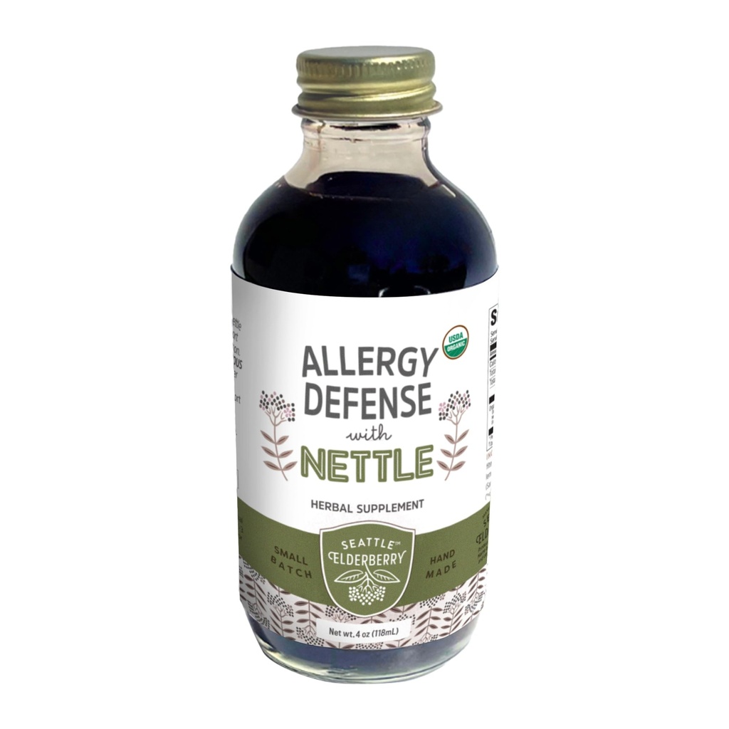 Allergiakaitse nõgesusega - maitsev, gluteenivaba taimne lisand koos tugeva allergiaga, mis on valmistatud ainult orgaanilistest koostisosadest väikestes partiides USAs - 4oz