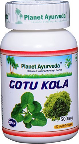 Planeet Ayurveda Gotu Kola, 500mg Veg kapslid-üks pudel