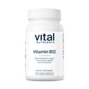 Elutähtsad toitained Vitamiin B12 1000mcg - Vegan - Metüülkobalamiin ainevahetuse, kognitiivse ja närvisüsteemi tervise jaoks * - suure potentsiaaliga B12 täiendus - Gluteen, piimatooted, sojavaba - 100 kapslit
