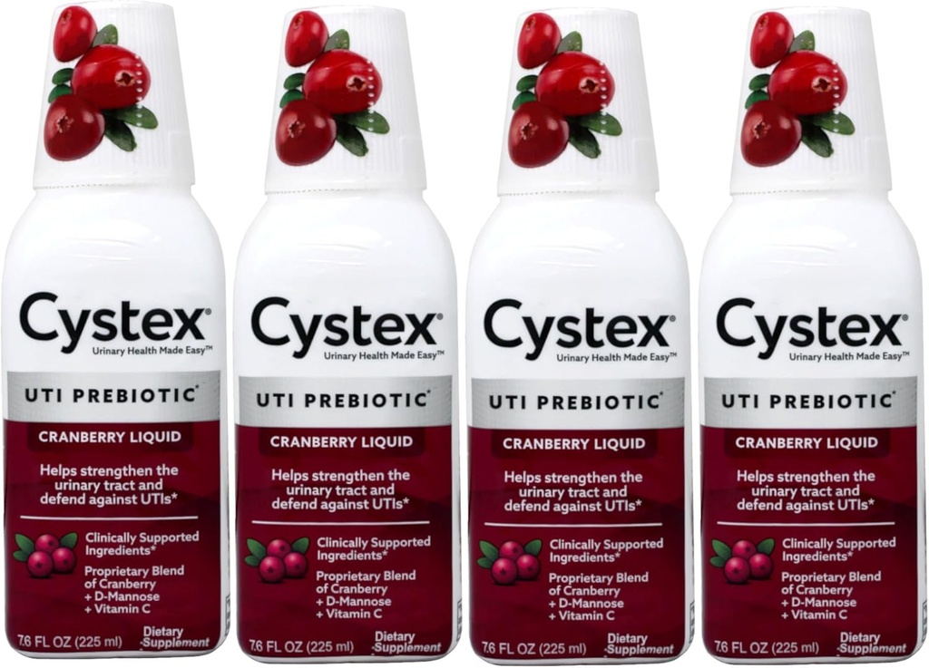 Cystex Liquid Cranberry Complex, 7,6 Fl Oz (Pack of 4)