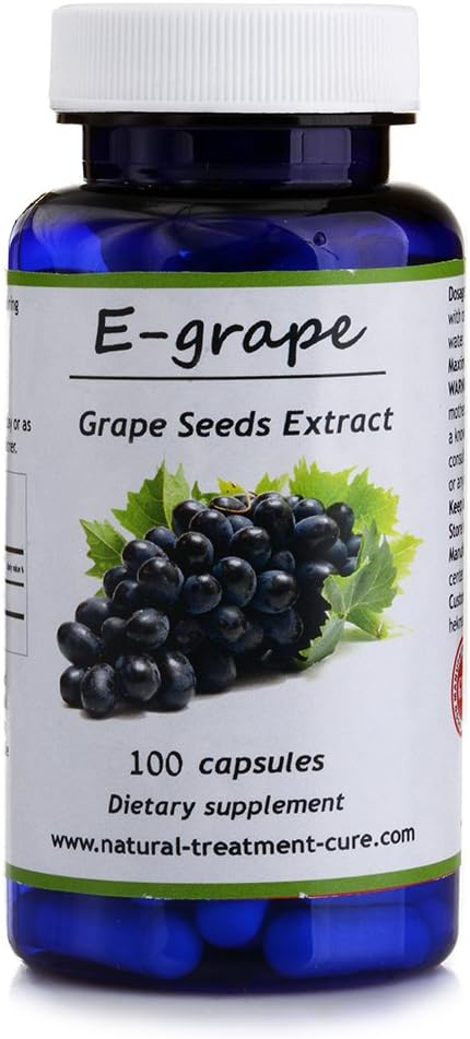 Hekma Center Pure Extract of Viinamarjaseemne - Vitis Vinifera - 100 kapslit - Vegan