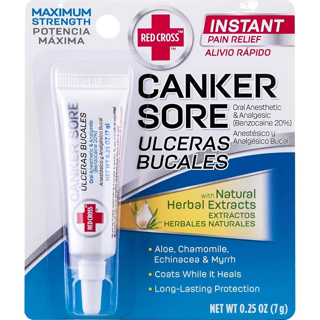 Punase Risti Canker valulik ravim - 0,25 Oz (pakendamine võib varieeruda)