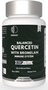 500 mg Quercetin Bromelain Kapslid: Hingamisteede toetamine Mitte-GMO | Gluteenivaba | Toetab üldist tervist ja heaolu (60 kapslit)